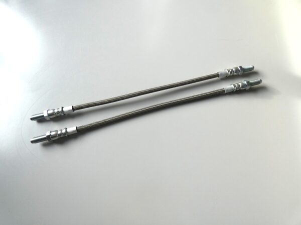 Front brake hoses set stainless steel: Girling